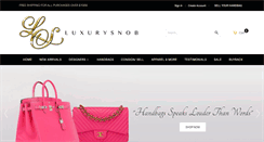Desktop Screenshot of luxurysnob.com